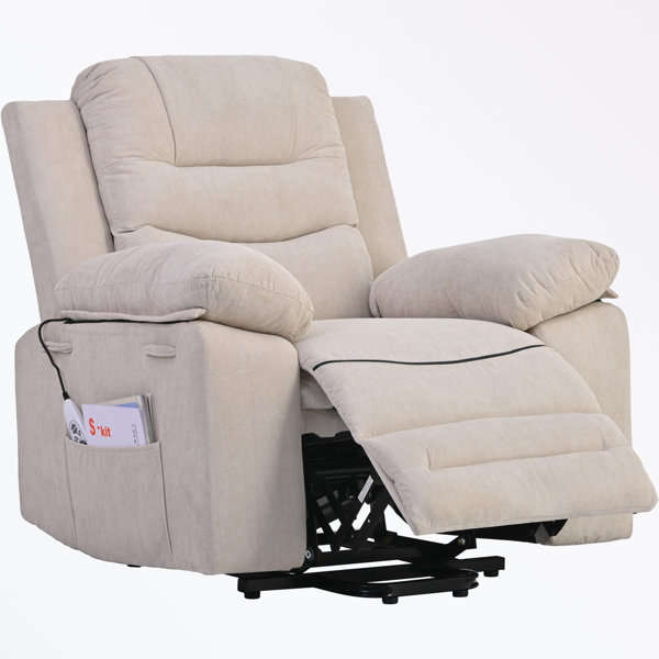 Latitude Run® Zaima Upholstered Heated Massage Chair Wayfair